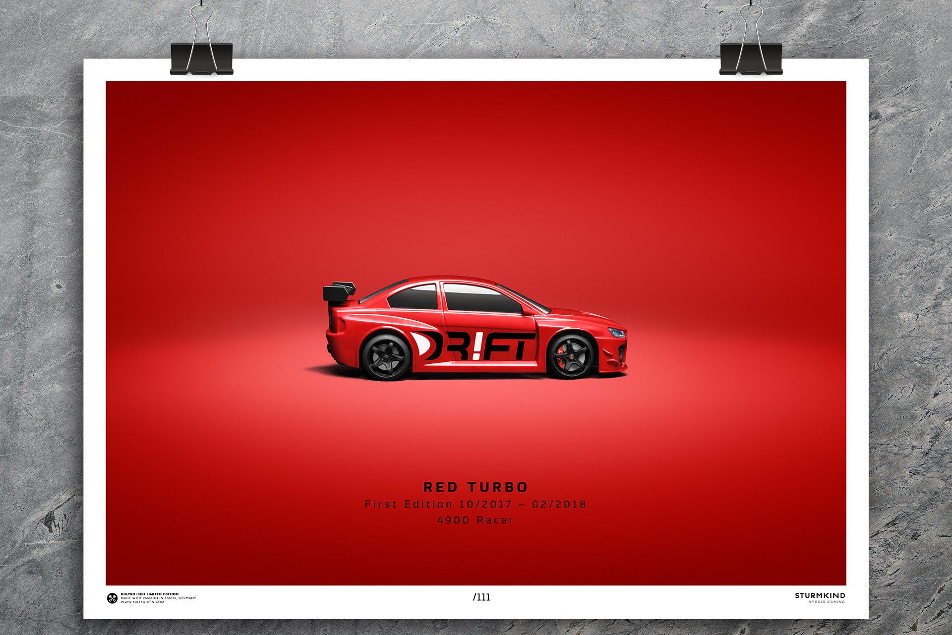 Kunstdruck RED TURBO First Edition