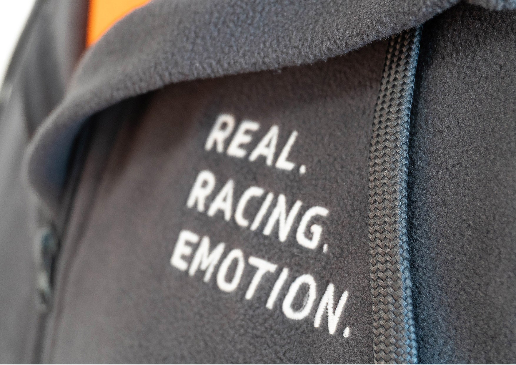 RACING EMOTION Hooded Fleece Jacket - dark grey