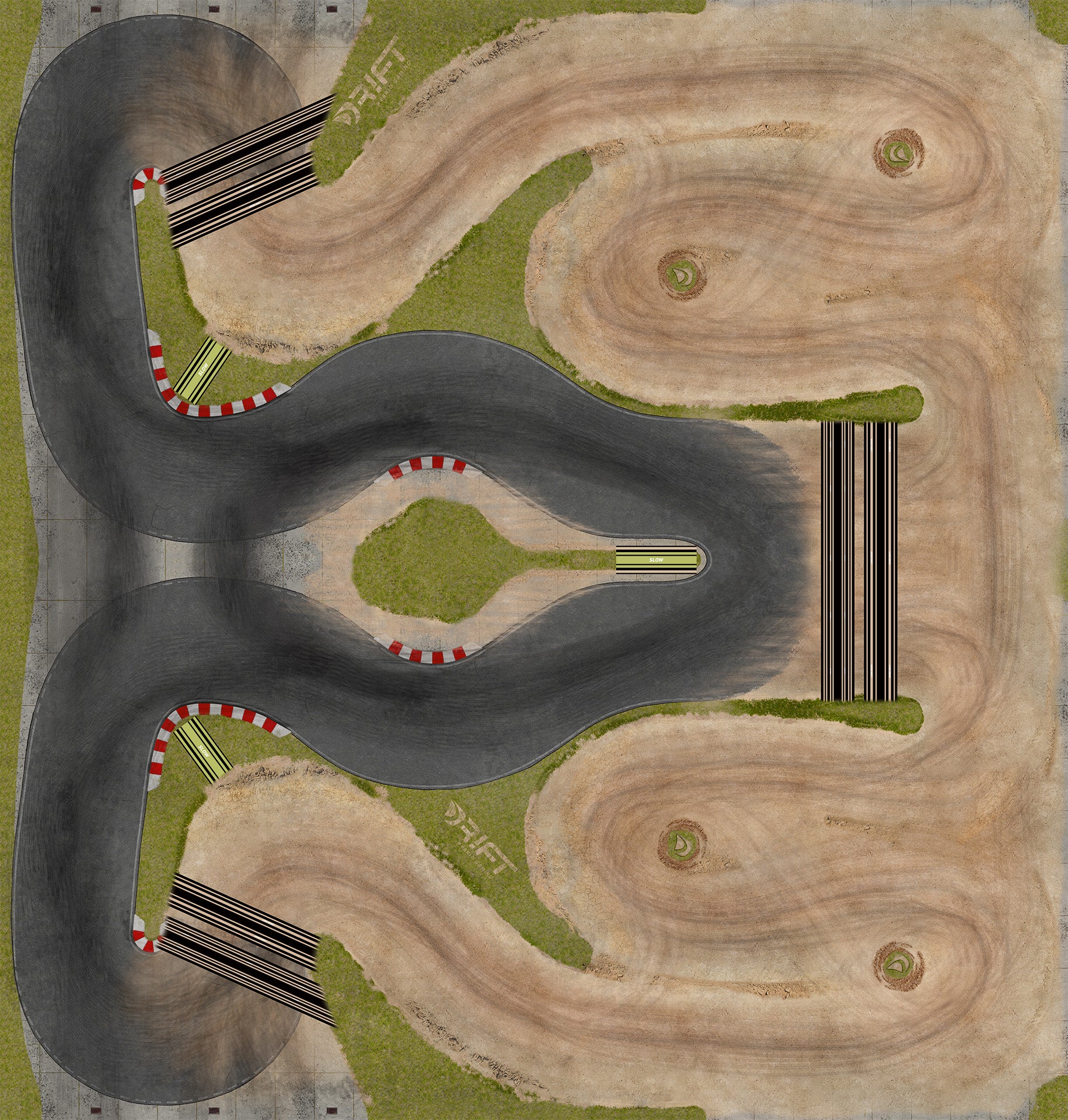 DR!FT Rennstrecke Rally Land PRO XL (270x280cm)