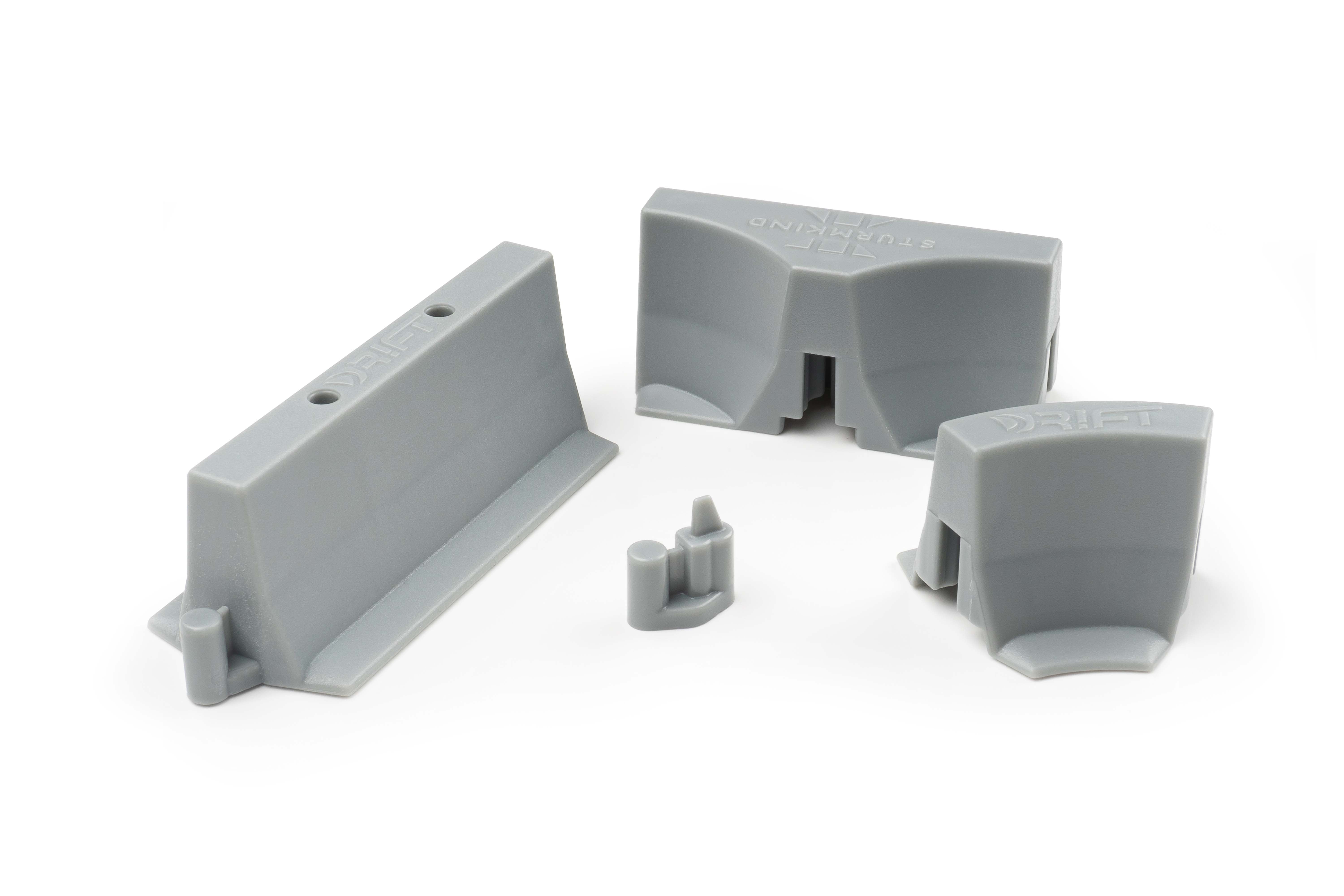 Streckenbegrenzung Set - Beton - 64 Teile