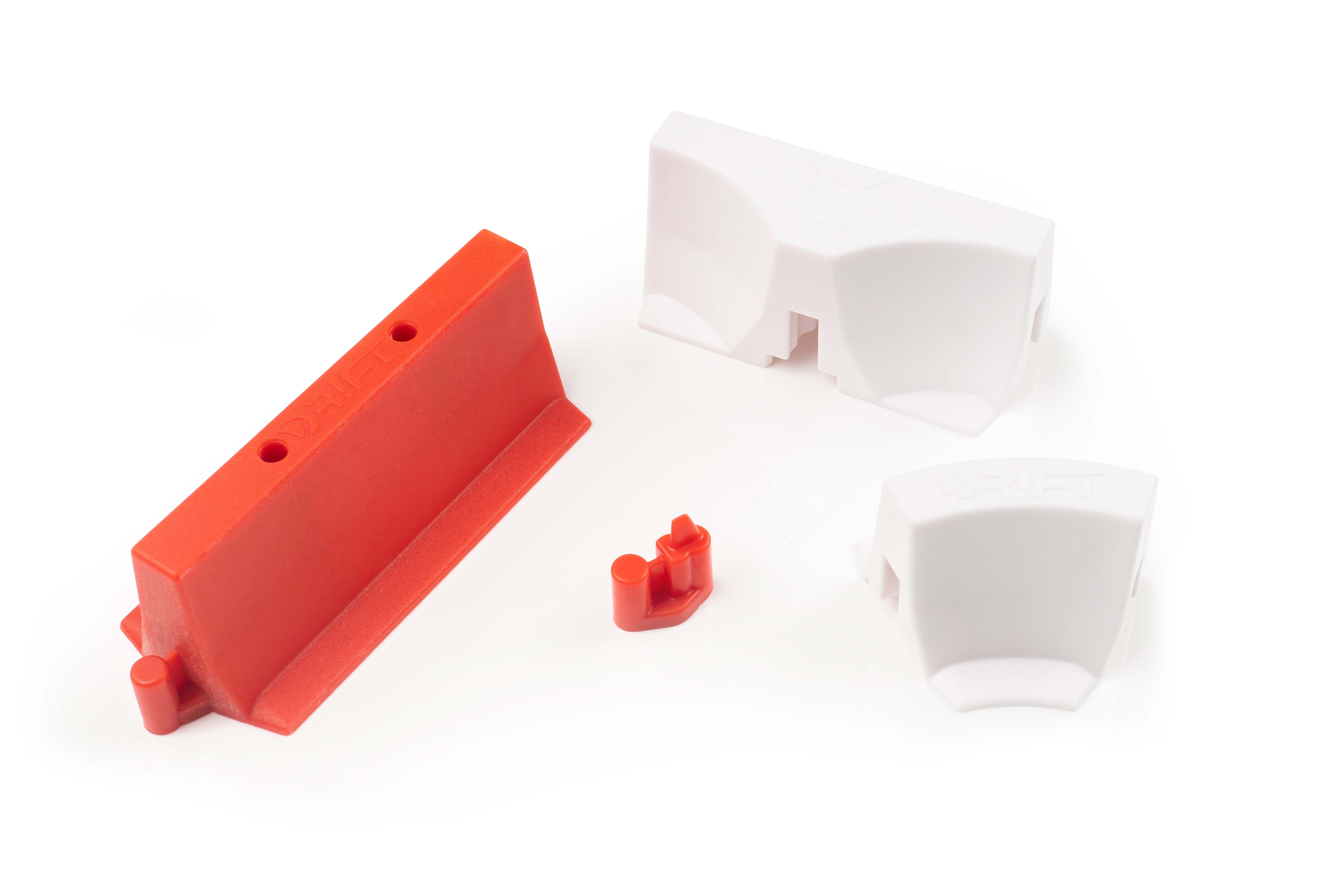 Track Barrier Set - Red/White - 64 Pieces
