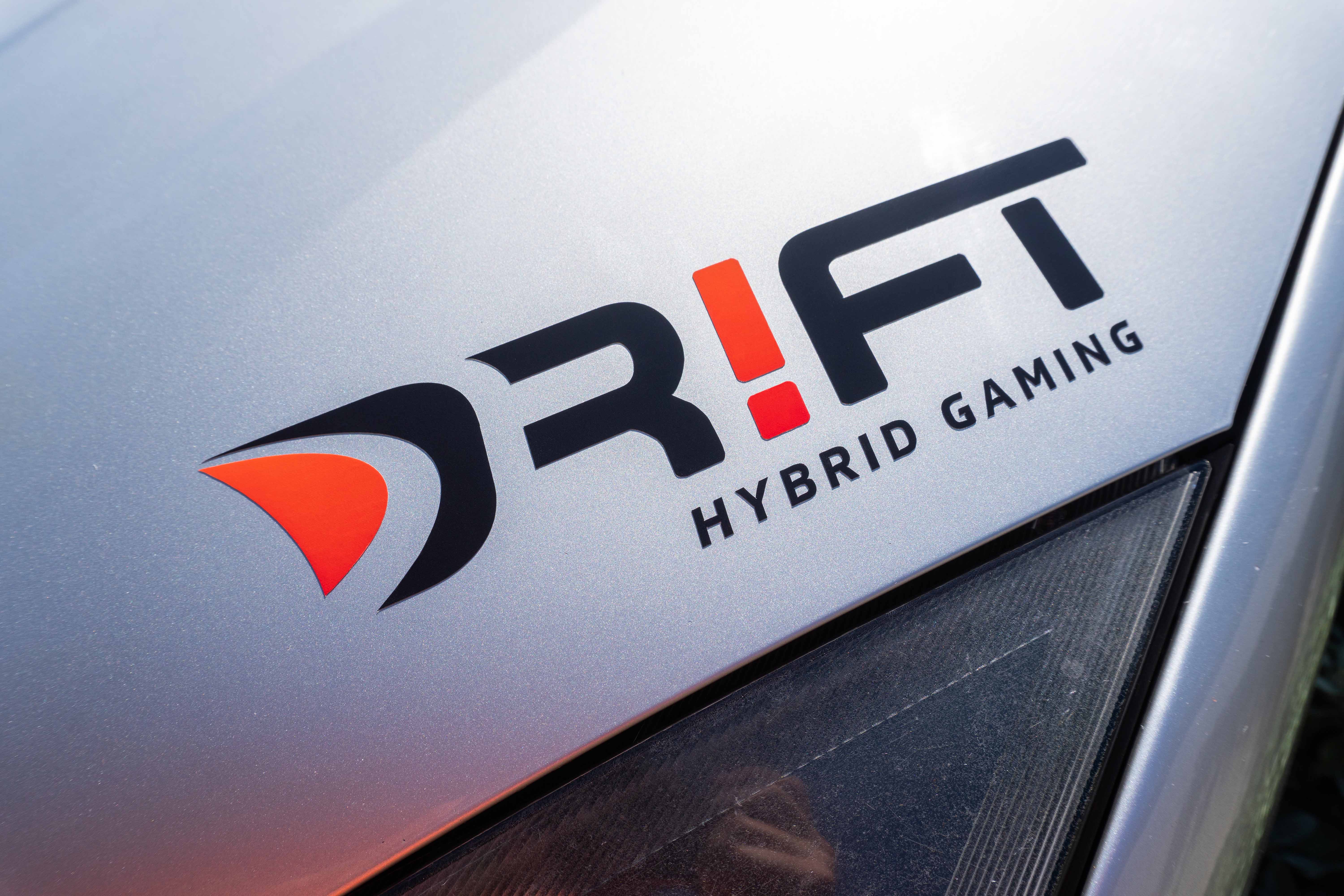 Aufkleber „DR!FT hybrid gaming“ 30cm - schwarz