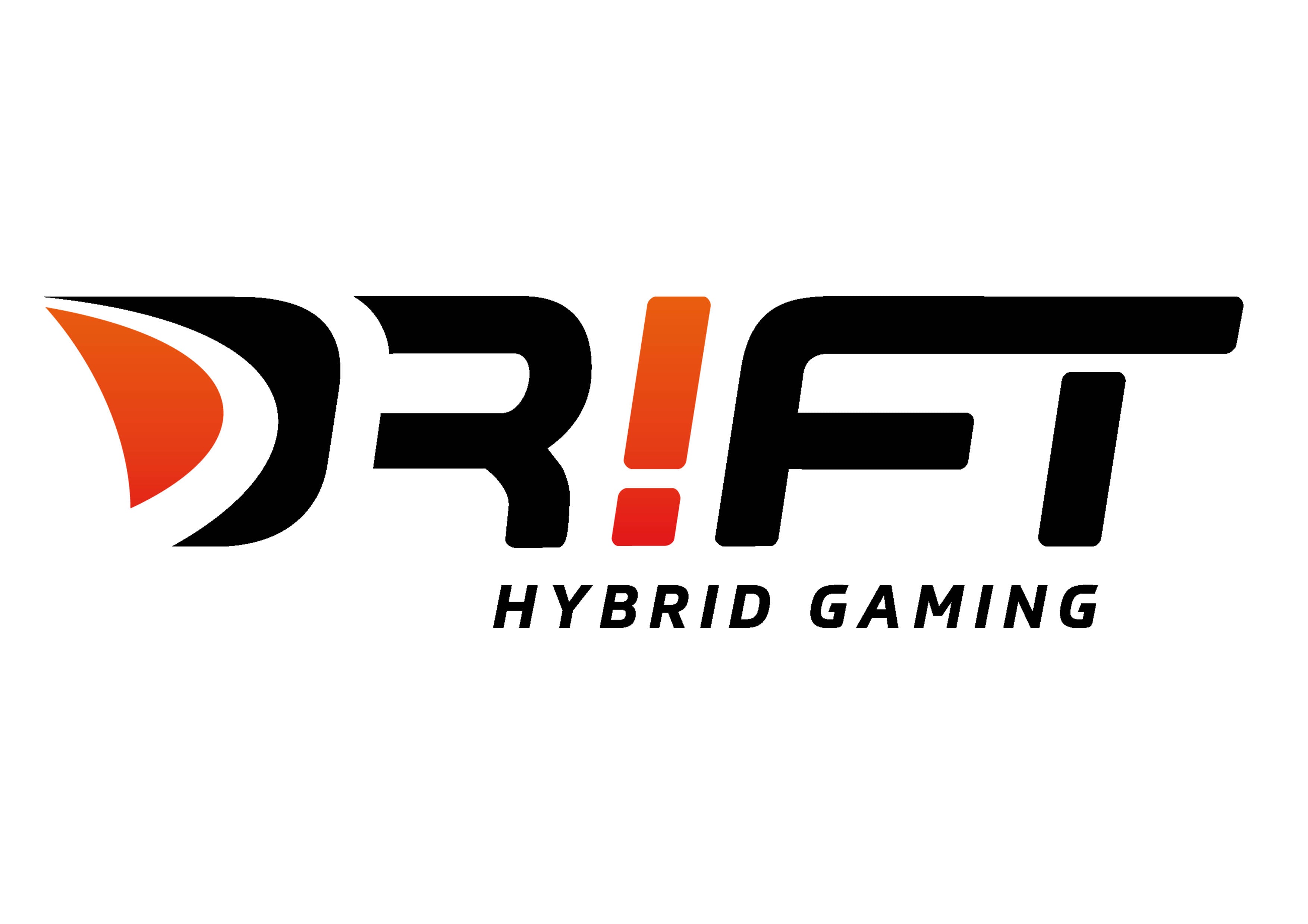 Aufkleber „DR!FT hybrid gaming“ 30cm - schwarz