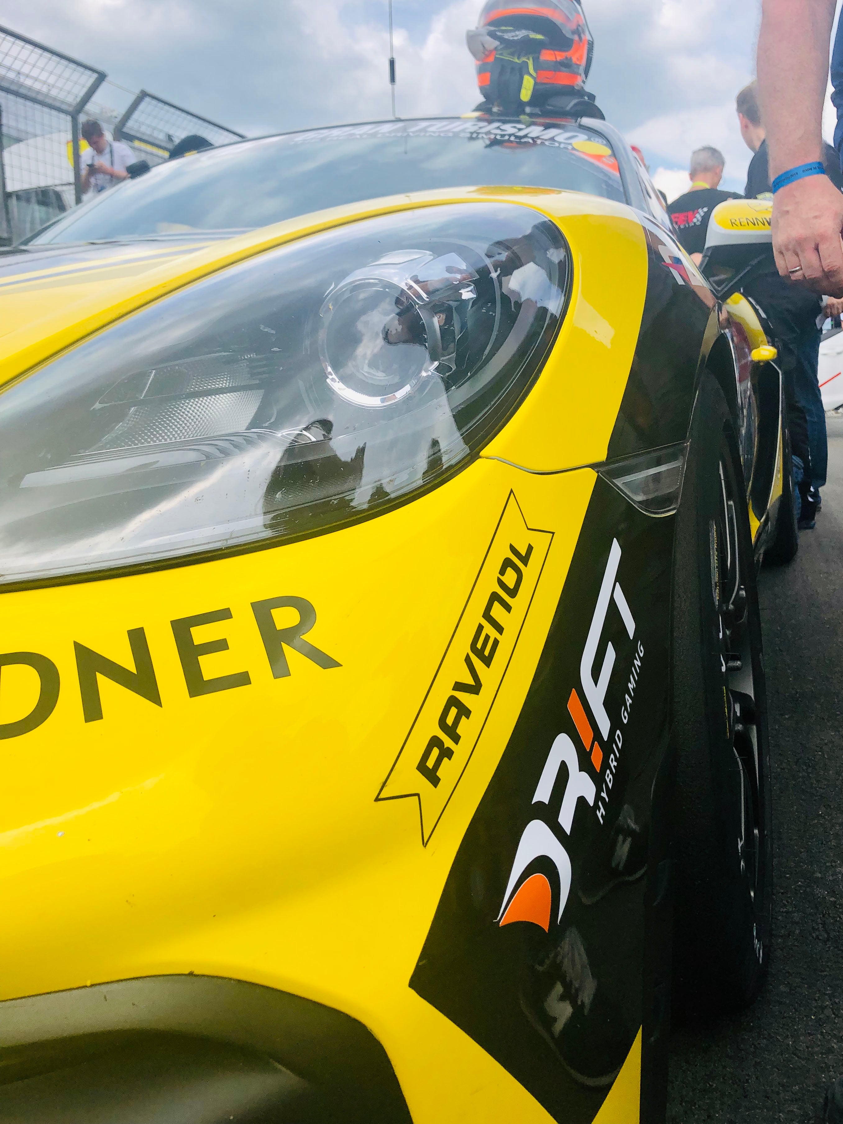 Aufkleber "DR!FT - Hybrid Gaming" - 30cm - weiß