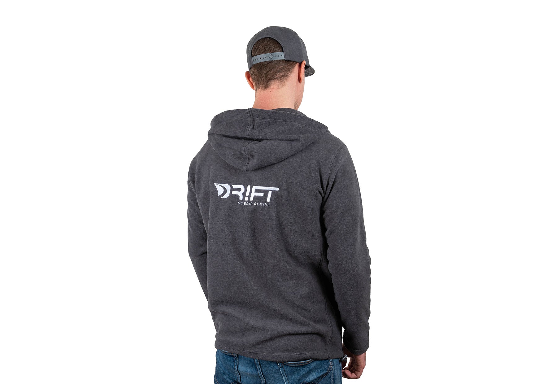RACING EMOTION Hooded Fleece Jacket - dark grey